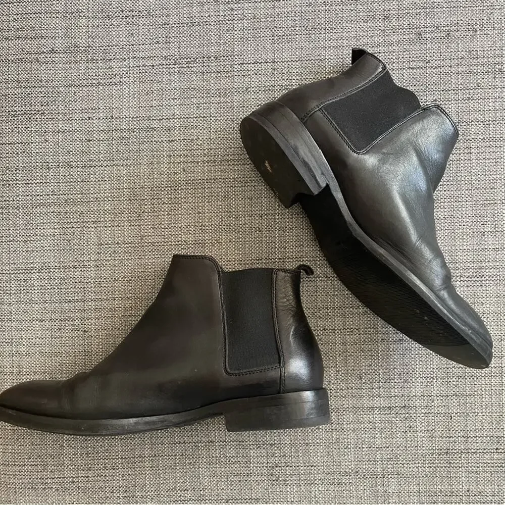 Valentino Women's Black Leather Ankle Boot Size 8.5